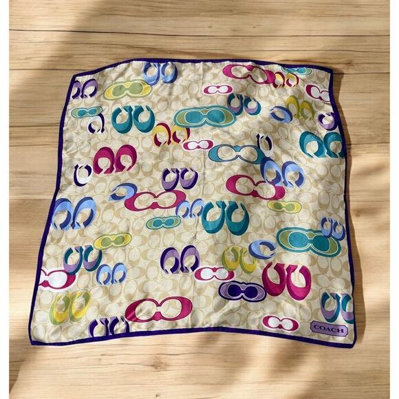 Bundle of Coach Signature Silk Scarves - Picture 2 of 8